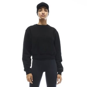 Reebok VB Cropped Sweatshirt Damen - Schwarz - DE 540-OQZ